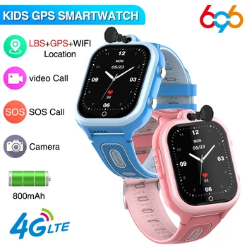 4G Sim Kartes Kids Smart Pulksteņi 1.85 collu skārienekrānu Video Zvanu, Wifi, GPS LBS SOS HD Kamera Ūdensizturīgs Smartwatch Bērniem Dāvanu