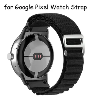 Kalnu Cilpa Par Google Pikseļu Skatīties joslas smartwatch wris Nomaiņa jostas neilona aproce correa Pikseļu pulksteņu siksniņas piederumi