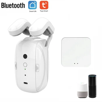 Tuya Smart Automātiskā Aizkaru Nazis+Vārti Bluetooth Romiešu Aizkaru Stienis Slēdzis Tālvadības Kontroli, Alexa, Google Home