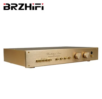 BRZHIFI Klasiskās Zelta Klons FM255 HiFI liela Jauda, Audio Preamp Stereo Preamp Mājas Skaļruņu Audio Sistēma
