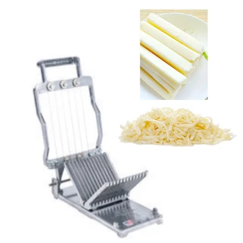 10-15kg/min Maziem siera griešanas mašīna, piemērots siera šķēlēs, griešanas, nerūsējošā tērauda struktūru, siera griešanai