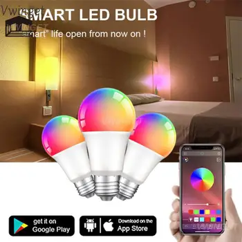 Smart Home Smart Spuldzes Balss Kontroles E27 Lampas Spuldzes Atbalstu, Alexa, Google Home Rgb Led Gaismas Intensitāti Krāsu, Enerģijas Taupīšana