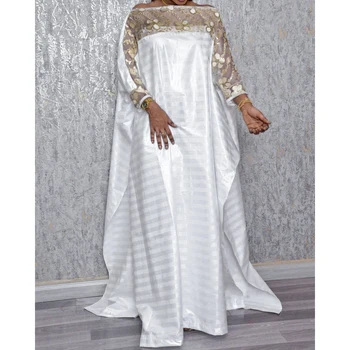 Drukāt Tradicionālo Dashiki Āfrikas Kleitas, Sievietēm, Plus Lieluma Boubou Drēbes Africaine Femme Ilgi Āfrikas Maxi Kleita Āfrikas Drēbes