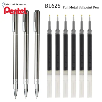 Japānā, Pentel Metāla Gēla Pildspalva BL625 Mini Stienis Ātri Žāvēšanas Lodīšu Pildspalva 0.5 mm Adatas Gals Kawaii Kancelejas preces Maināmiem Black Uzpilde