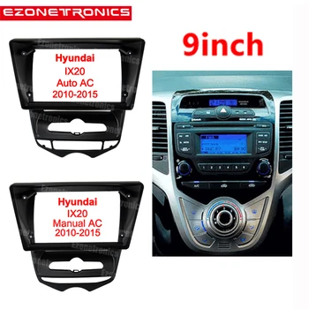 9 Collu Auto Fascijas par Hyundai IX20 2010-2011-2014-2013-2015 Stereo Dash Paneļu Uzstādīšana Paneļa Double Din Radio DVD Rāmis