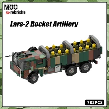 WW2 Militāro Transportlīdzekļu Sērija Lars-2 Raķešu Artilērijas, Bruņoto Kravas automašīnu Montāžai KM Celtniecības Bloku Modelis DIY Rotaļlietas Bērniem Xmas Dāvanas