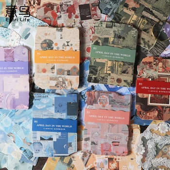 Shanbu 30Sheets Raksturu Ainavu Dizainu Materiāli Papīrs Deco Scrapbooking Retro Dokumentus DIY Journaling Plānotājs Vintage Kuģiem