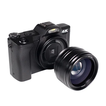 Lēti Digitālās Foto Kameras Profesionālo Kompaktās Kameras OEM 2 4 Collu, Black Silver Red Elements, Luminiscences Balts Asums, USB Flash