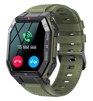 K55 JAUNU Smart pulksteņi Vīriešu Bluetooth Smartwatch Vīriešu Veselības Monitors 350mAh Ūdensizturīgs Smartwatch Android, IOS Pielāgošanas Skalu,