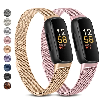 2gab/daudz Metāla Magnētiskās Cilpas Siksnas, Lai Fitbit iedvesmot 3 Joslu Aproce Aproce Fitbit iedvesmot 3 Watchband Nomaiņa
