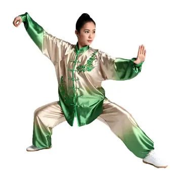 LATERONON Sieviešu Augstas Kvalitātes Slīpumu, Tai Chi, Kostīmi Kung Fu Komplekti Izšūšanas Darbības Apģērbu Cīņas mākslas Formas