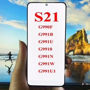 SUPER AMOLED LCD Samsung Galaxy S21 5G G990F G991F G991U G991B/DS Lcd Displejs, Touch Screen 6.2