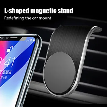 Magnētiskā Auto Telefona Turētājs Priekš iPhone 11 12 Pro Mini L-Formas Magnēts Telefons Stāvēt SAMSUNG Xiaomi Redmi Telefonu Aksesuāri