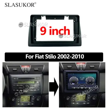 9 collu Android Automašīnas Fiat Stilo 2002 2003 2004 2005 2006 2007 2008 - 2010 Dash Paneļu Rāmis Melns, Uzstādīšanas Komplekts Cabus Kabelis