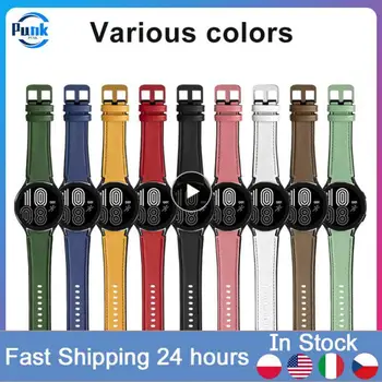 Samsung Watch 5/4 Multi-krāsu 20mm Pulksteņu Siksniņas Smart Aksesuāri Ādas Siksniņu, Siksniņa, Rokassprādze Pulksteņu Siksniņas 20mm