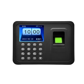 A6 Biometrijas Apmeklēšanu Sistēmas USB pirkstu Nospiedumu Lasītājs Laika Pulkstenis Darbinieku Kontroles Mašīna Elektronisko Ierīci, spāņu, krievu valoda EN