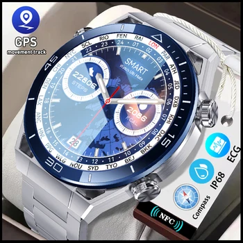 EKG+PPG Bluetooth Zvanu Smart Skatīties GPS Sporta Dziesmu Kompass, 1.5 Collu 454*454 HD Pixel Smartwatch Vīrieši Huawei SKATĪTIES Ultimate