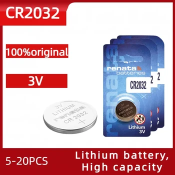 Jaunas oriģinālas CR 2032 5-20PCS DL2032 ECR2032 3 V Litija Bateriju Rotaļu Automašīnas Atslēgu, Tālvadības Kalkulators Skatīties Pogu Monēta Šūnu