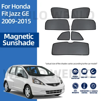 Honda Fit Džeza GE6 GE8 2009-2015 Magnētisko Acs Aizkaru Auto Sauļošanās Logu Vairogs Saulessargs Vējstikla Ēnā Stikla saulessarga