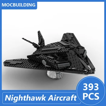 Lockheed F-117 Nighthawk Maskēšanās lidmašīnas Modeli Km Celtniecības Bloki Diy Salikt Ķieģeļus Radošo Bērnu Rotaļlietas Xmas Dāvanas 393PCS