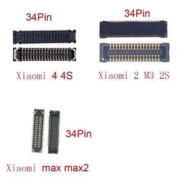 5gab 34pin LCD Displejs Flex Kabelis standarta jo Savienotājs Xiaomi 4 2 2 Max Max2 M4 4S M4S M2 MI2 2S Mi2S Ekrāna Plug Par Mātesplati