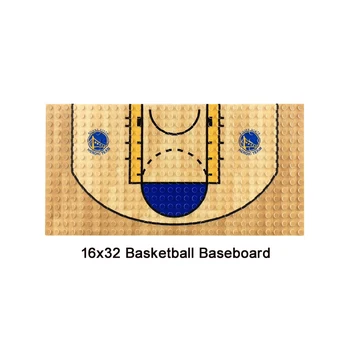 Celtniecības Bloki Rezerves Daļas 16X32 Plātne Ķieģeļi, Basketbola, Futbola Plātne Bloki 100% ar Logo Bloki Rotaļlietas