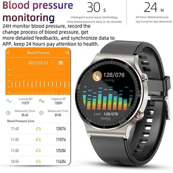 Medicīniskai lietošanai Veselības Uzraudzības PPG + EKG Vīrieši Sievietes Smart Skatīties Sirdsdarbības Asins Skābekļa Monitors Fitnesa Tracker Sporta Smartwatch