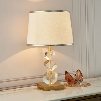 Mūsdienu Kristāla Galda Lampas LED Vintage Vienkārši Radoši Gultas, Galda, Gaismas Mājas Dzīvojamā Istaba Guļamistaba Dekori