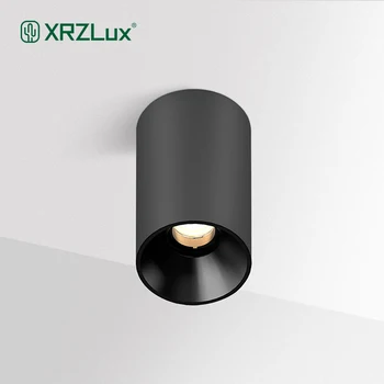 XRZLux Kārta uz Virsmas Montēta LED Downlights COB 10 w LED Griestu salona Apgaismojums Alumīnija Anti-glare LED Lampas, Iekštelpu Apgaismojums