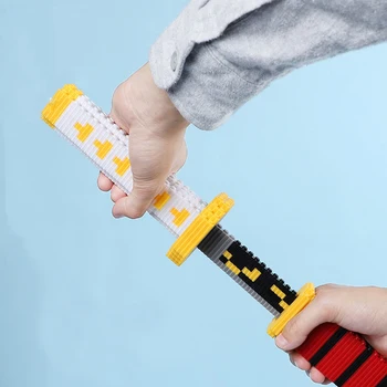 Anime Zobenu Celtniecības Bloku Modelis Atdzist Rotaļlietas Bērniem Dāvanas Kolekcija Fani, Kas Satur Mataste
