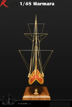 Klasiskā Turcija Marmora Tirdzniecības Laivu, jahtu modelis Osmaņu bosfora jūras šauruma piekrastē tirdzniecības kuģiem