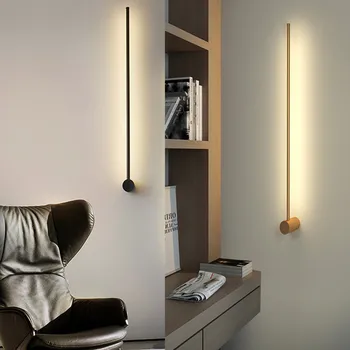 Dzīvojamās Istabas Sienas Lampas Guļamistaba, Dīvāns Fona Apgaismojums 360°Rotācija Apdare, LED Lampas Garš Moderns Sienas Gaismas Mājas Kāpnēm