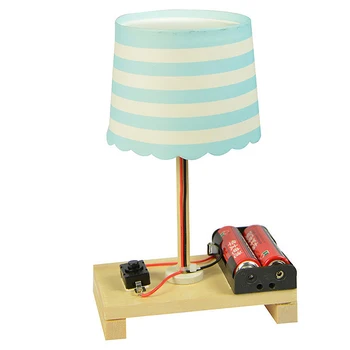 Radošā Guļamistabas Gultas Lampa Dekoru, DIY Papīra Galda Lampa Modelis Zinātne Eksperiments Tehnoloģiju Mazie Izgudrojumi Bērniem Izglītības Rotaļlieta