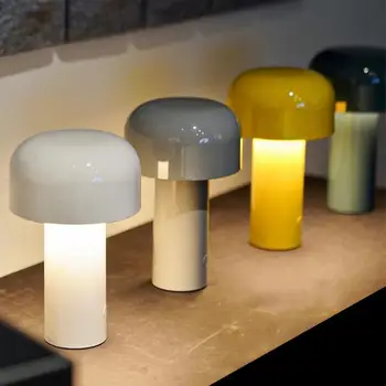 Itālijas Sēņu LED Nakts Gaisma Pārnēsājama Galda Lampa USB Uzlāde Bezvadu Touch naktsgaldiņš Lampas Dzīves Telpu Dekorēšana Lampas