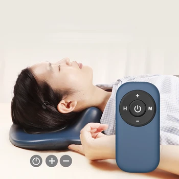 Karstā Smart Kakla Spilvens Massager Elektriskā Apkure Impulsa Kakla Akupunktūras Mugurkaula Kakla Daļas Vilces Masāža Kakla Mīcīšanas Kakla Spilvens