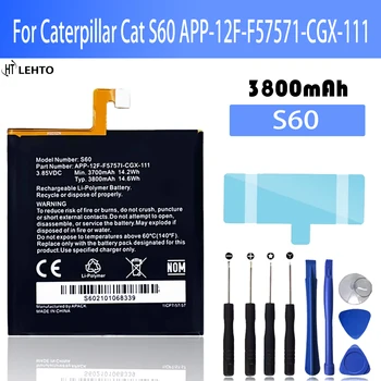 100% Oriģināls 3800mah Caterpillar Cat S60 APP-12F-F57571-CGX-111 Tālruņa baterijas Bateria + Instrumenti