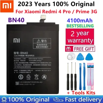 Xiao Mi oriģinālajai Tālruņa Akumulatora BN40 Par Xiaomi Redmi 4 Pro Ministru 3G Hongmi 4 Pro 4100mAh Ar Bezmaksas Rīkiem