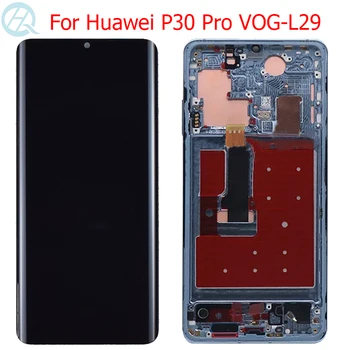 Sākotnējā P30 Pro Displeja Huawei P30 Pro LCD Ar Rāmi OLED 6.47