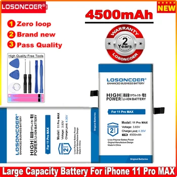 LOSONCOER 3600-4500mAh iPhone 11 Pro Max 11 Pro 11 Akumulatora iPhone 11 11 Pro 11 Pro Max Nomaiņa Mobilā Tālruņa Akumulators