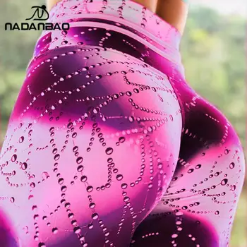 NADANBAO 2023 Vasaras Sieviešu Zeķes 3D Ūdens Pilienu Stretch Bikses ar Augstu Vidukli Push-Up Leggins Treniņu Bikses