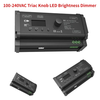 100-240VAC 1CH*6.A Triac Rokturi, LED Spilgtumu Reostats SK1 DMX512 RF 2.4 G Signālu Protokols 1-10V Signālu Kontrolieris Izmantot Led Lampas
