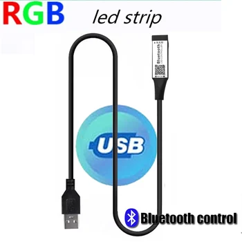 5V USB LED lentes RGB Wifi Kontrolieris 4pin Bluebooth Enerģijas TV Apgaismojums led strip RGB Controller Tālvadības Gaismas Mājās krāsains