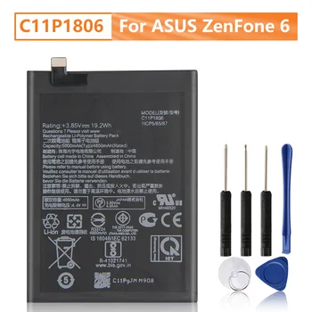Nomaiņa Tālruņa Akumulatora C11P1806 Par ASUS ZenFone 6 ZS630KL I01WD 5000mAh ar instrumentiem