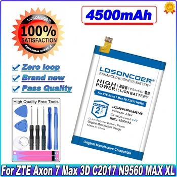 LOSONCOER Li3940T44P8h846748 4500mAh Akumulatoru ZTE Axon 7 Max 3D C2017 N9560 MAX XL Mobilā Tālruņa Akumulators