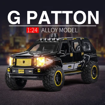1:24 G. PATTON GX Bruņotais Auto Sakausējuma Auto Modelis Diecasts Simulācijas apvidus Transportlīdzekļiem, Modeli, Metāla Rotaļu Bruņu Auto, Bērnu Rotaļu Dāvanu