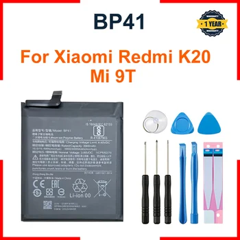 Xiao mi BP41 4000mAh Akumulators Par Xiaomi Redmi K20 / Xiaomi Mi 9T T9 Pro BP41 Rezerves Baterijas +Instrumenti