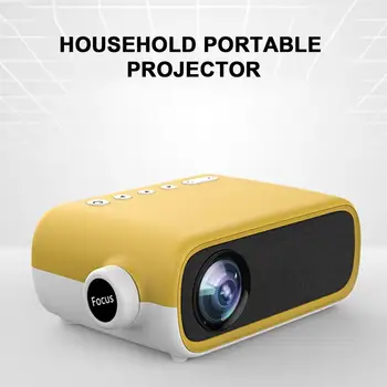 1 Iestatiet Mazo Projektoru Manuālais Fokuss Vairākas Saskarnes Augstas izšķirtspējas ABS HD Saderīgu Mini LCD Video Projektors, noteikti Mājās