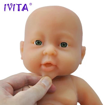 Sūtīt no ASV un Ķīna IVITA WG1503 41cm 2000g Pilna Silikona Atdzimis Bērnu Meitene Lelles Spilgti Mīksta Struktūra Reāli Rotaļlietas Mazuļiem