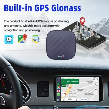 AI TV Kastē Bezvadu Carplay Android Auto, ar Bluetooth saderīgi Saprātīga Modulis, WiFi 2.4+5G 8+128GB/4+64GB Iebūvēto GPS, Glonass