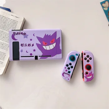 Kawaii Pokemon Piemērots Nintendo OLED Silikona Anti Rudenī Vāka Karikatūra Squirtle NS Rokas Spēļu Konsole Aizsardzības Gadījumā